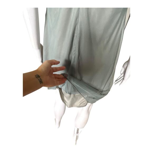 ADRIANNA PAPELL Womens Size US 10 Sage Green Sleeveless Beaded Evening Dress NWT - Picture 9 of 12